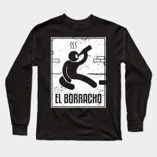 El Borracho | Loteria Mexican Tarot Card Long Sleeve T-Shirt